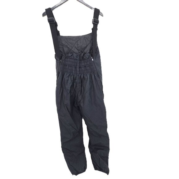 Vintage Polaris Snow Bib Overalls Women Medium Snowmobile Pants Black Straps USA - Picture 5 of 10